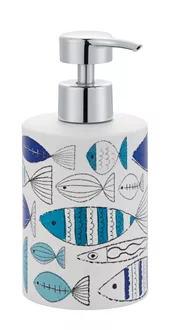 Seifenspender Marmara weiss/blau