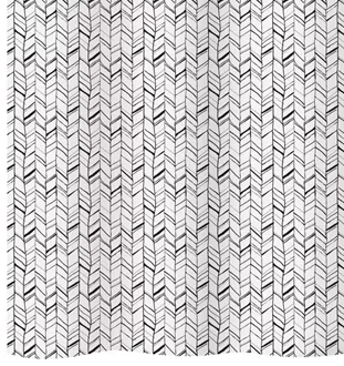 Duschvorhang Textil Chevron