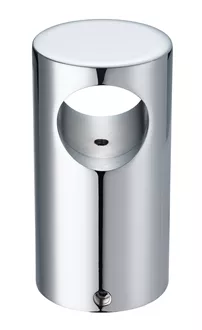 Fix. murale p/systèmes douche aluminium chromé
