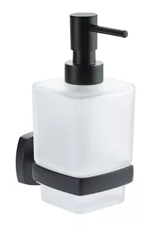 Distributeur de savon Quinto noir mat