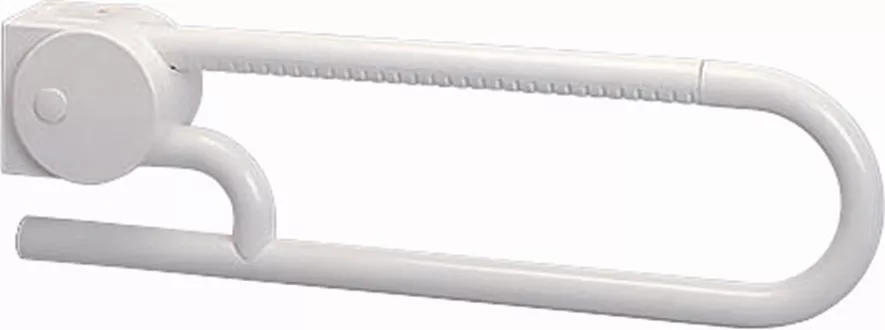Barre d'appui rabattable blanc